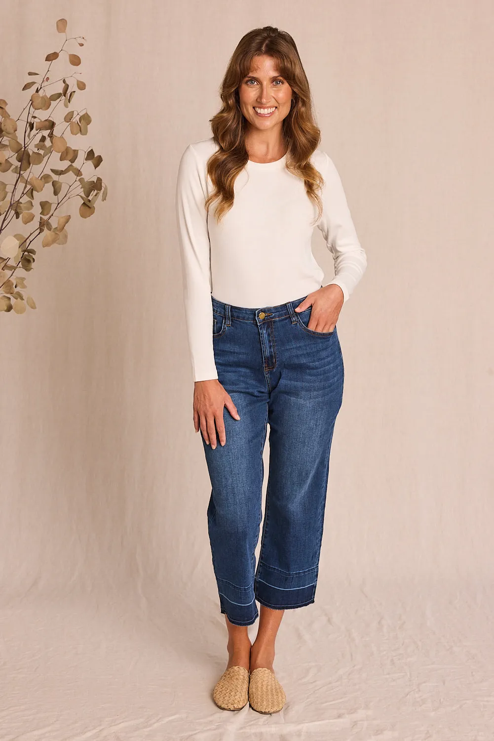 Adrift Cropped Straight Leg Jeans - COMBINED LISTING