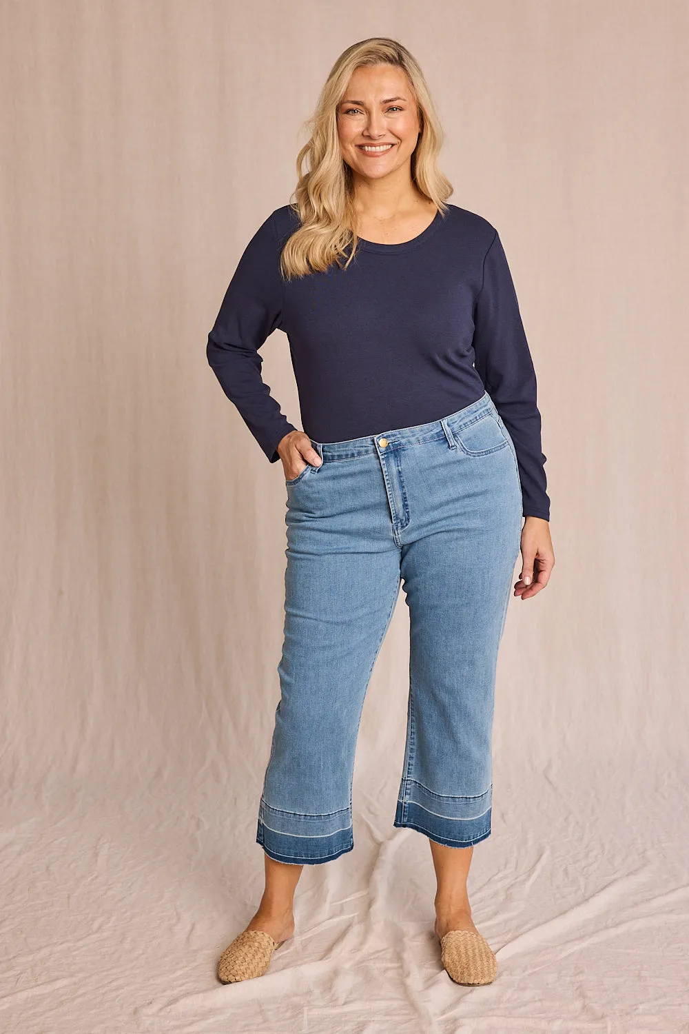 Adrift Cropped Straight Leg Jeans - COMBINED LISTING