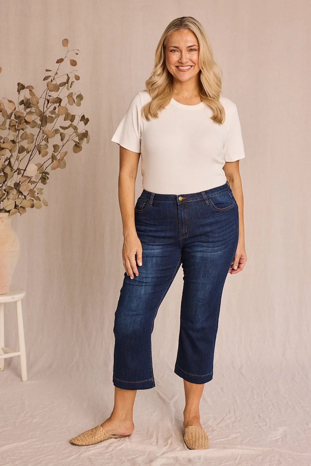 Adrift Cropped Straight Leg Jeans - COMBINED LISTING