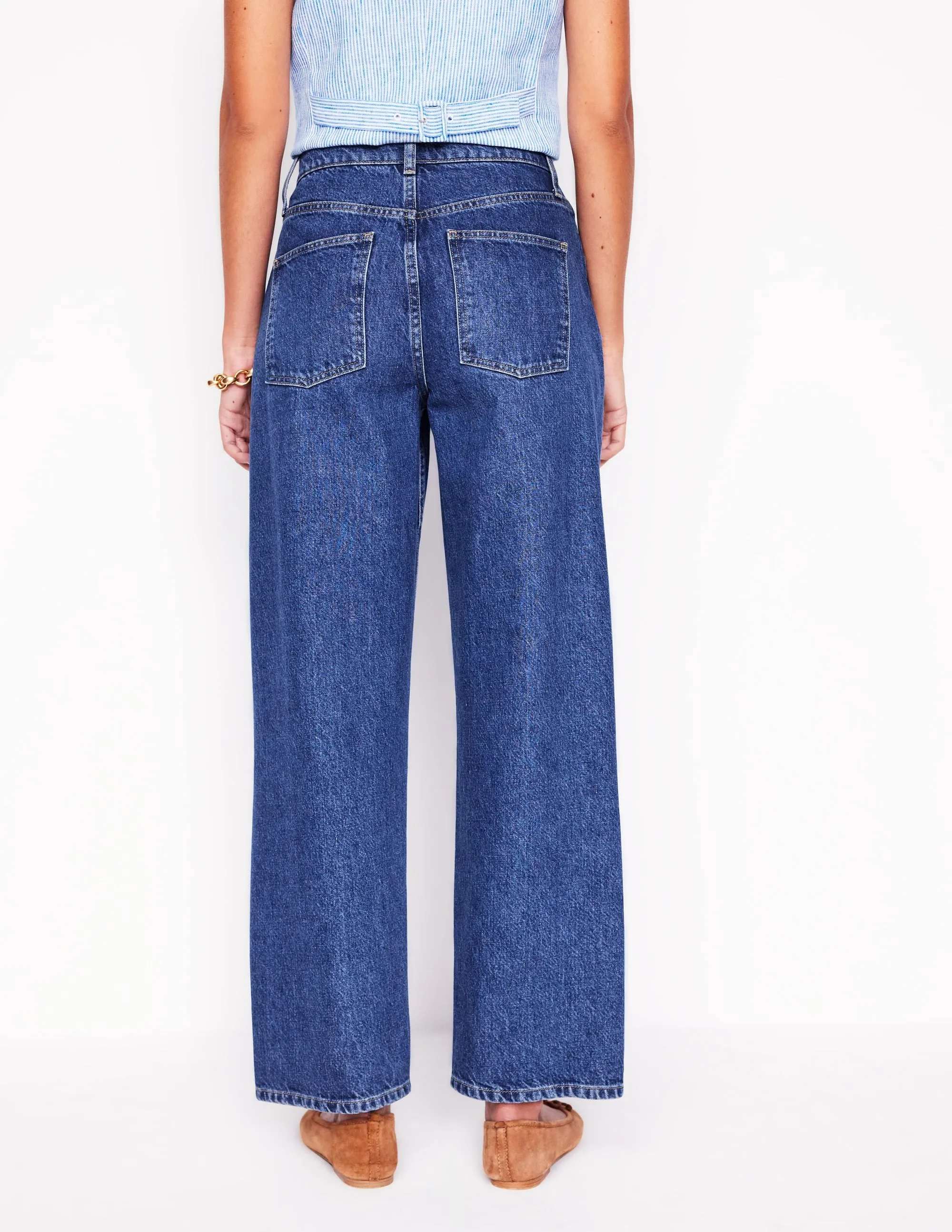 Barrel Leg Jeans-Mid Vintage