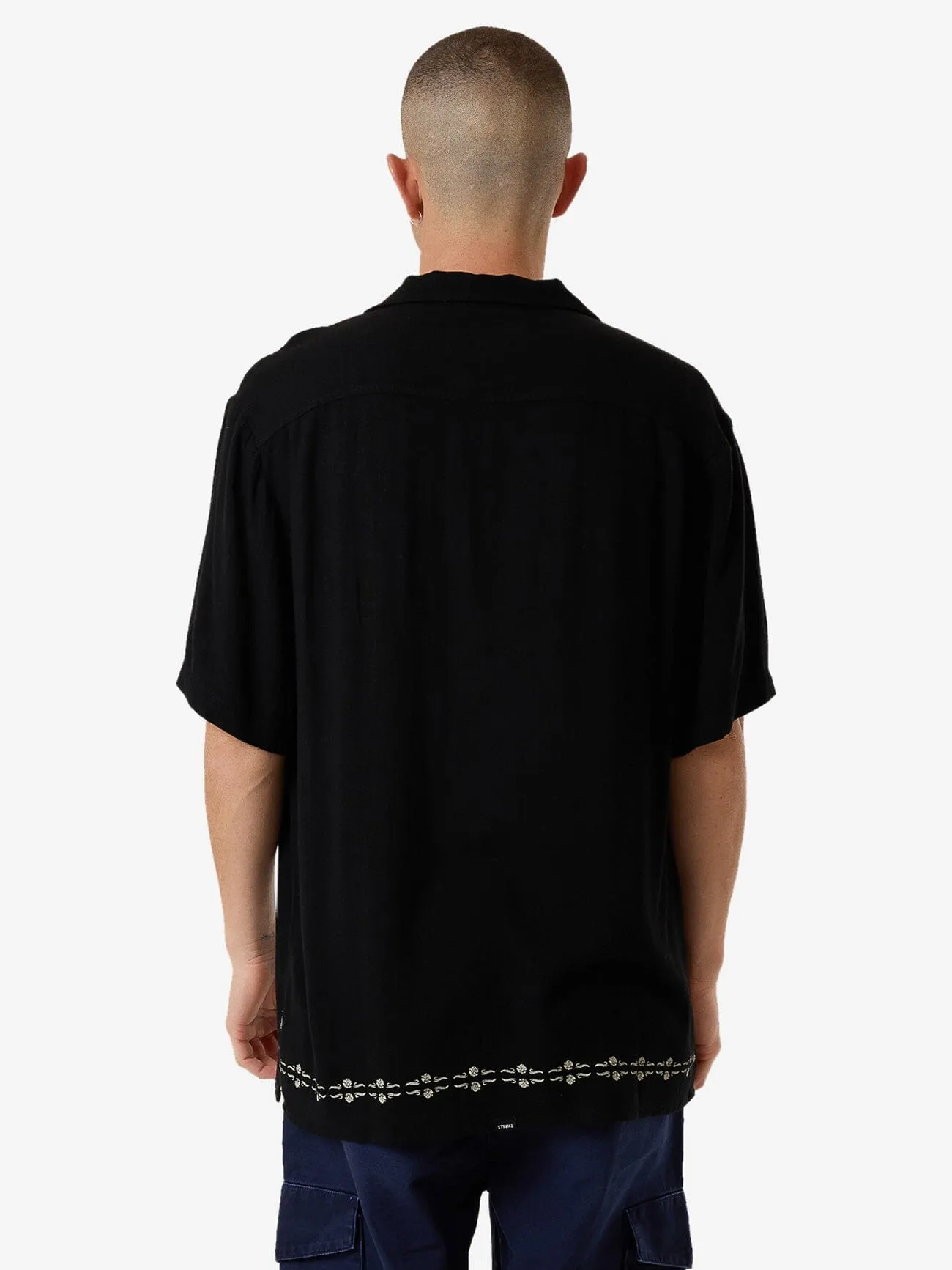 Be Adorned Bowling Shirt - Black