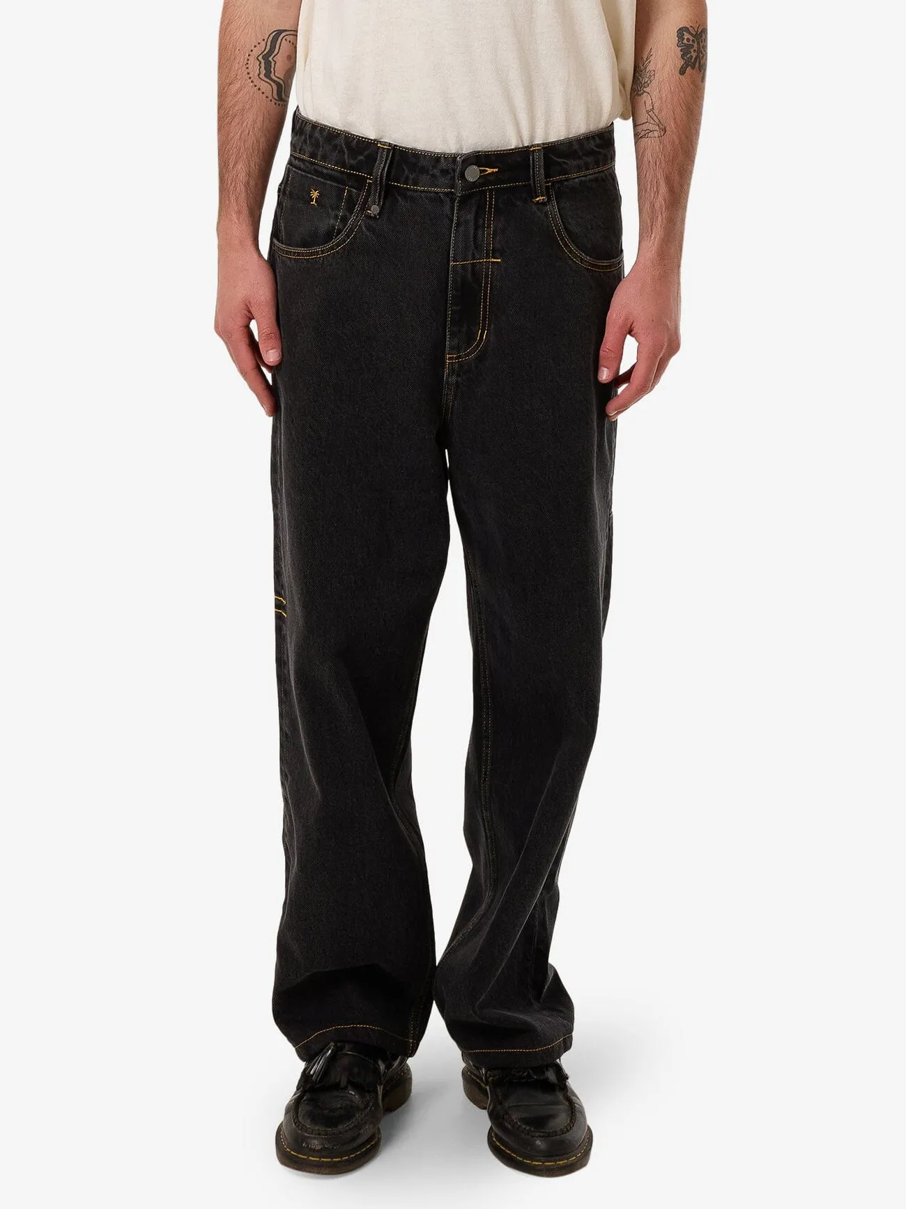 Big Slacker Denim Jean - Black Bull