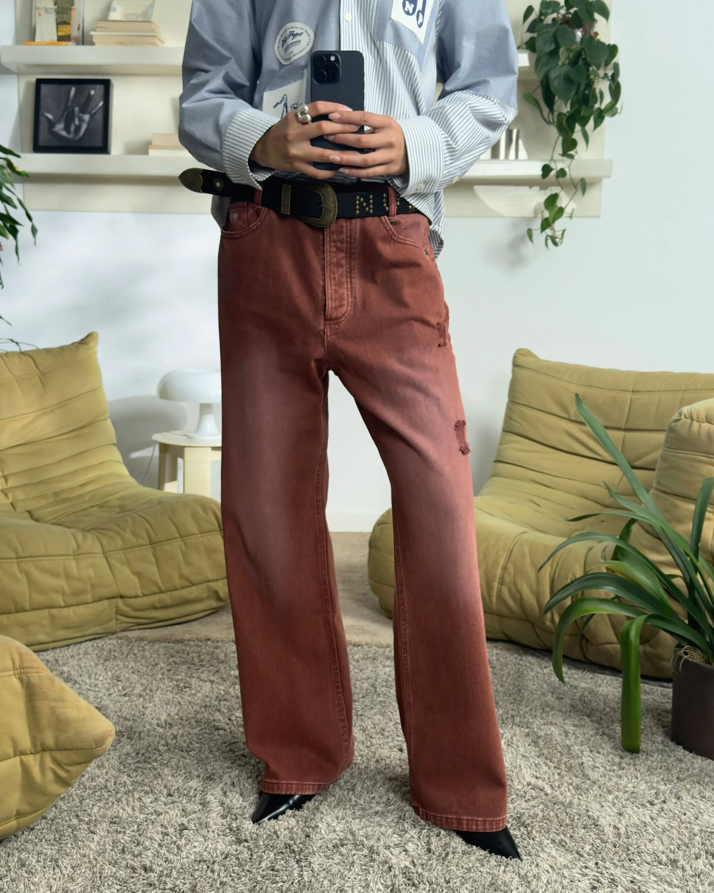 Bootcut Jeans Red