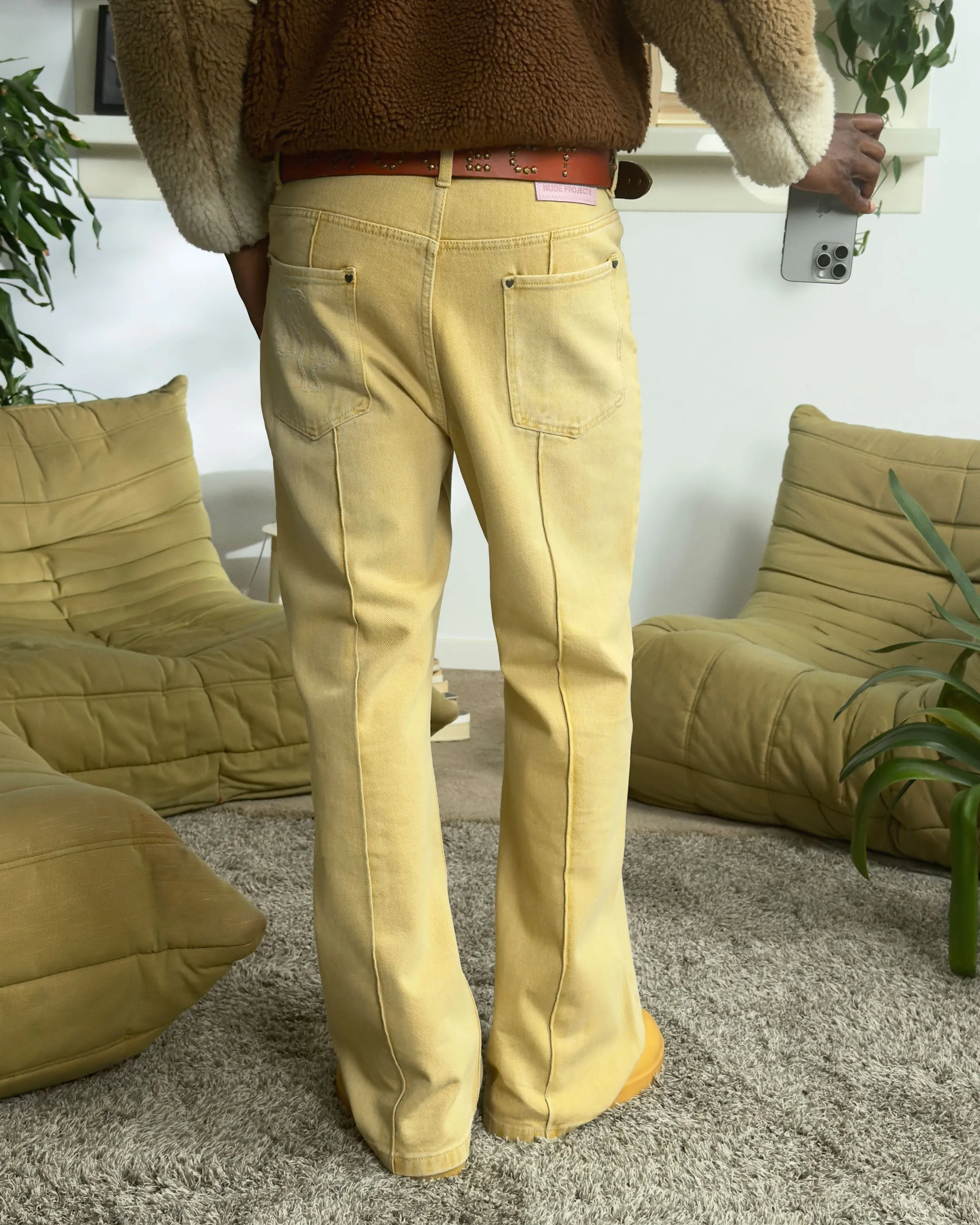 Bootcut Jeans Yellow
