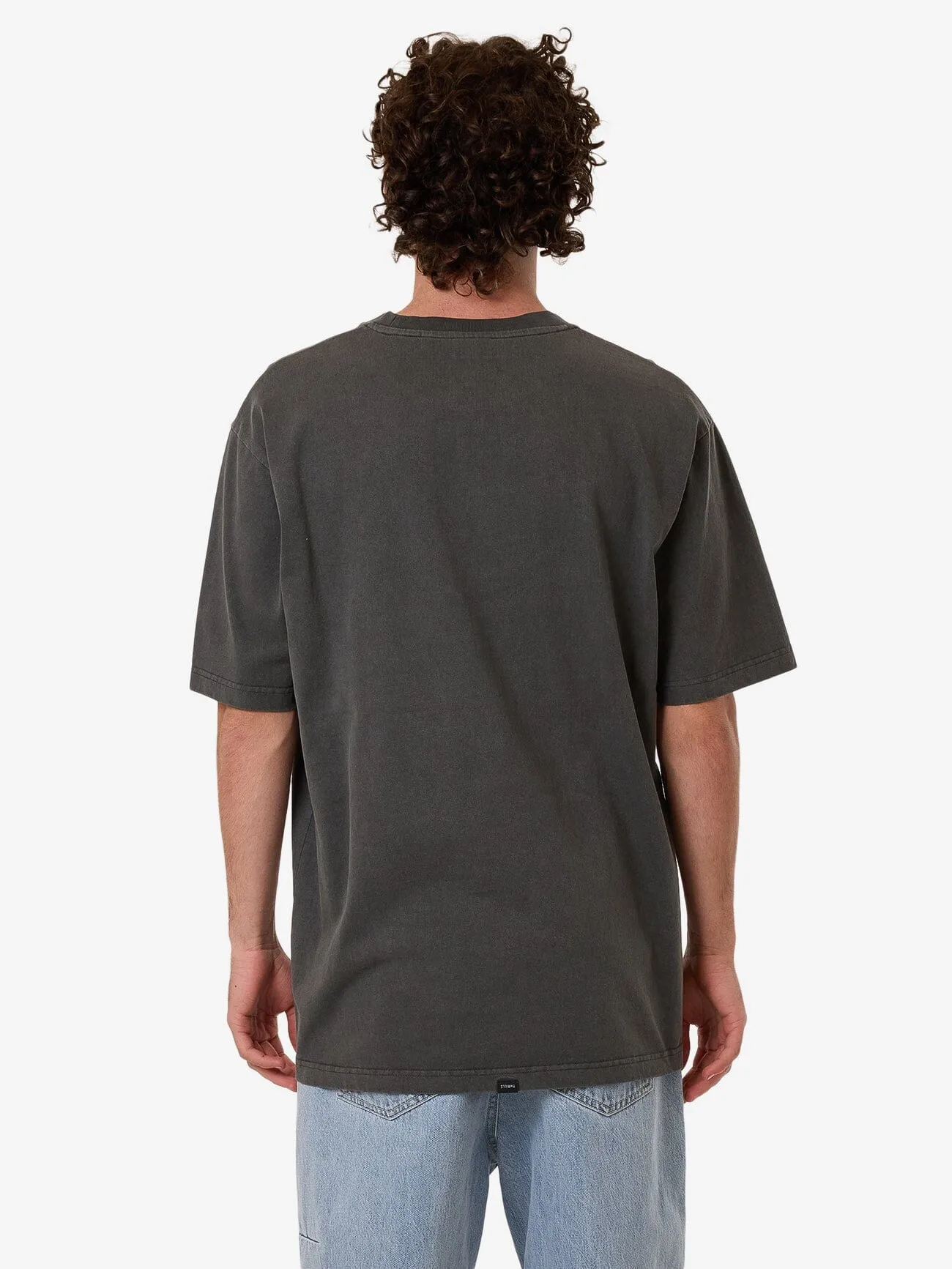 Born To Fly Embro Oversize Fit Tee - Merch Black
