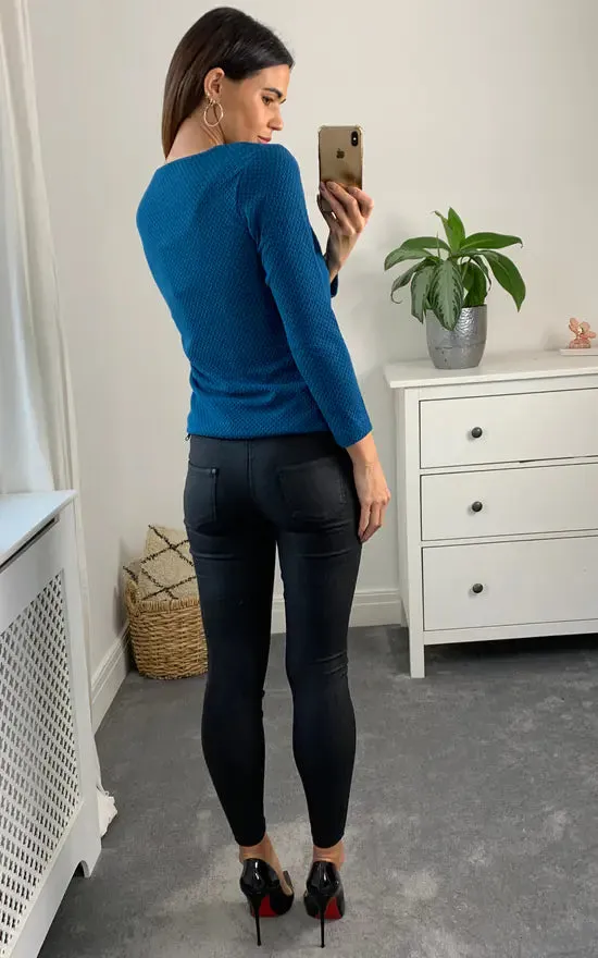Bray Cardigan Colour Teal