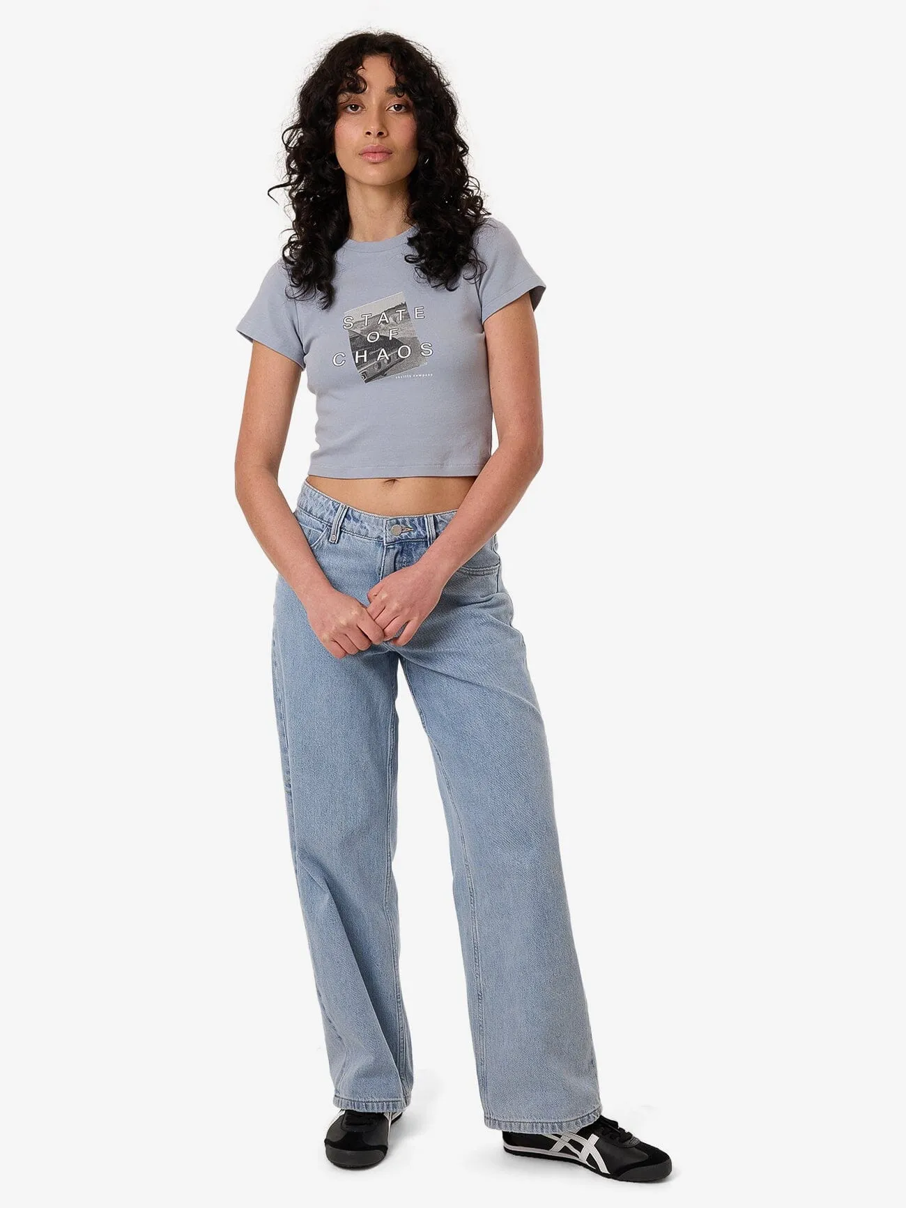 Chaotic Growth Mini Tee - Ashley Blue