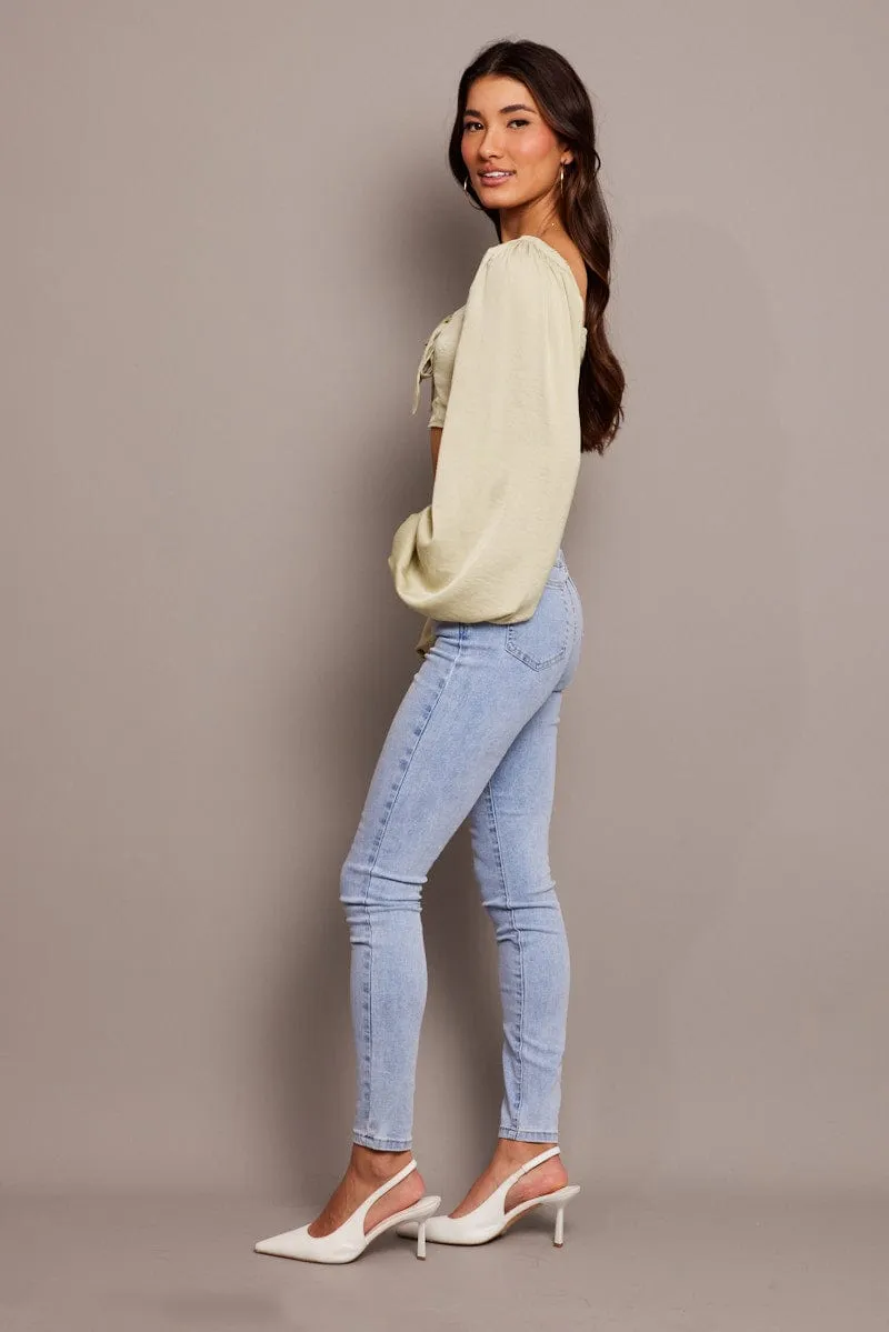 Denim Skinny Jean High Rise