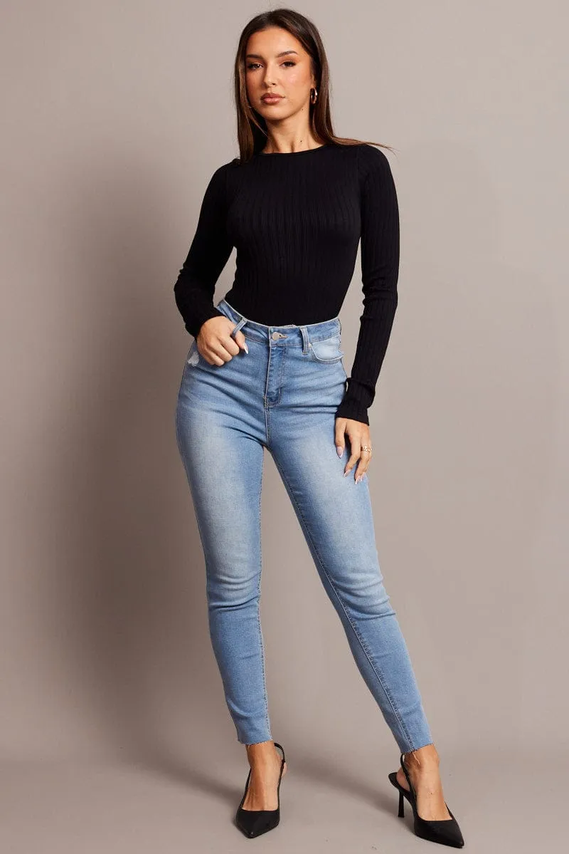 Denim Skinny Jean High Rise