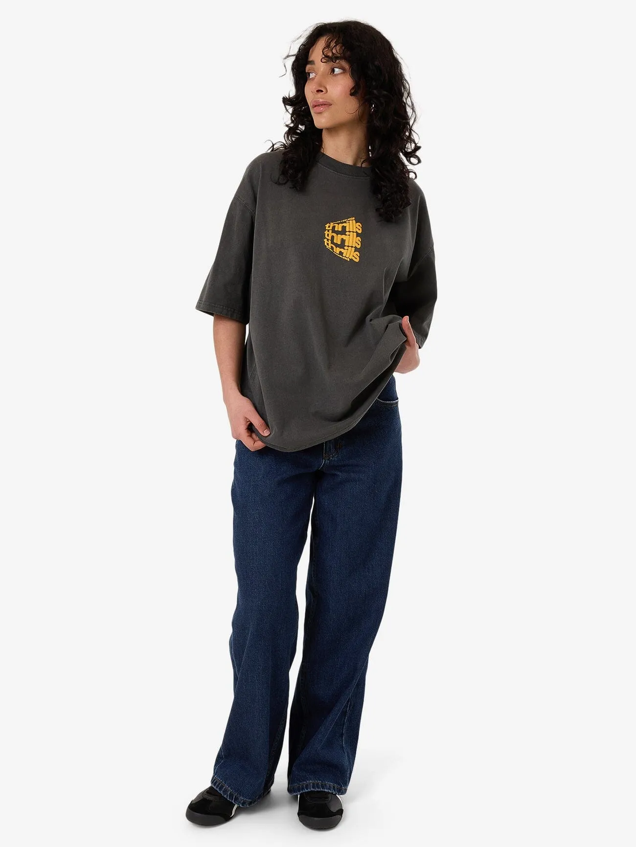 Dream Reality Oversized Tee - Merch Black