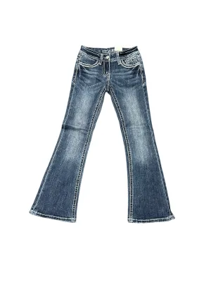 Grace Jeans Steer Head  Embroidered Girls Bootcut Jeans GBS701