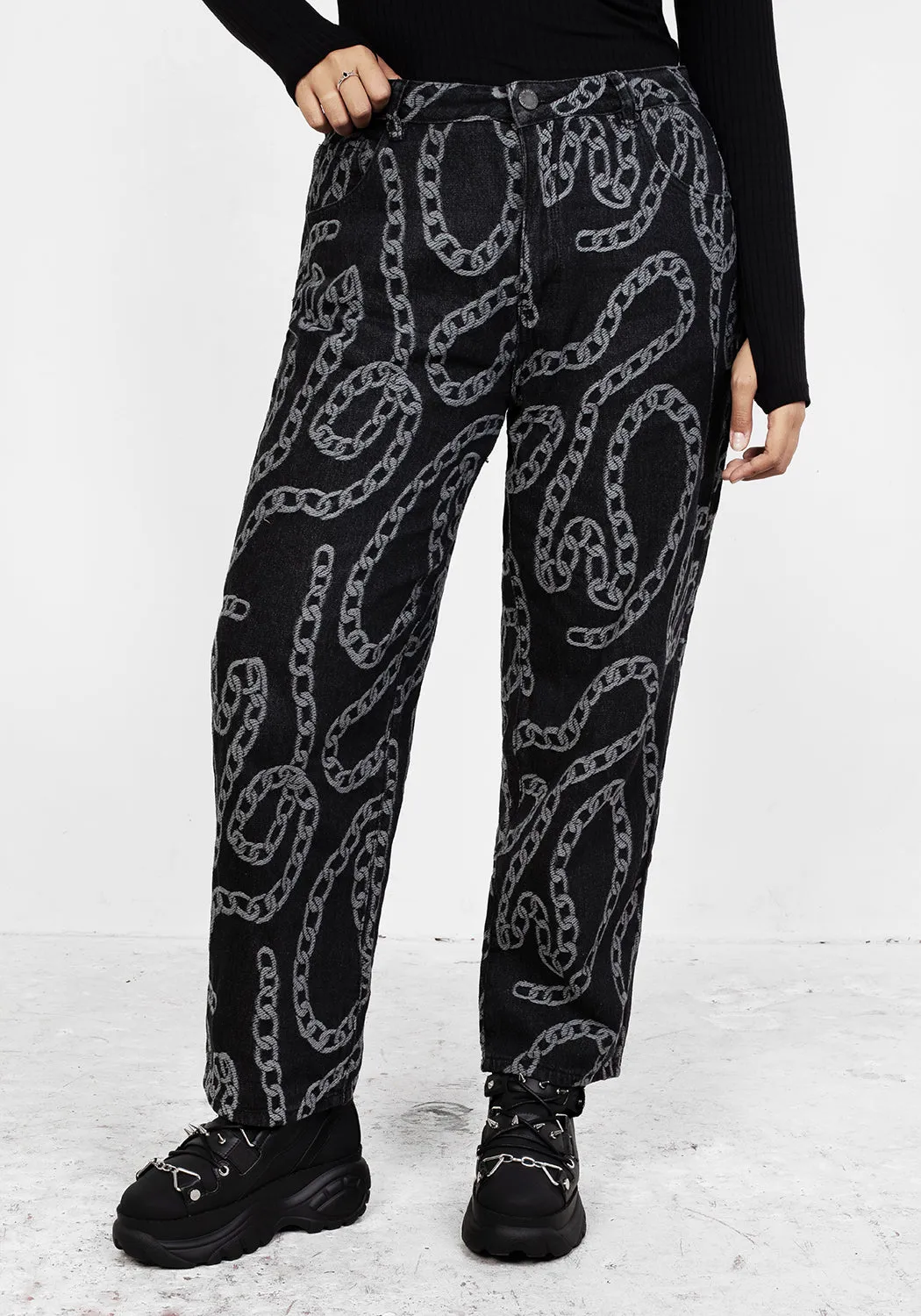 GROUNDED MOM DENIM JEANS