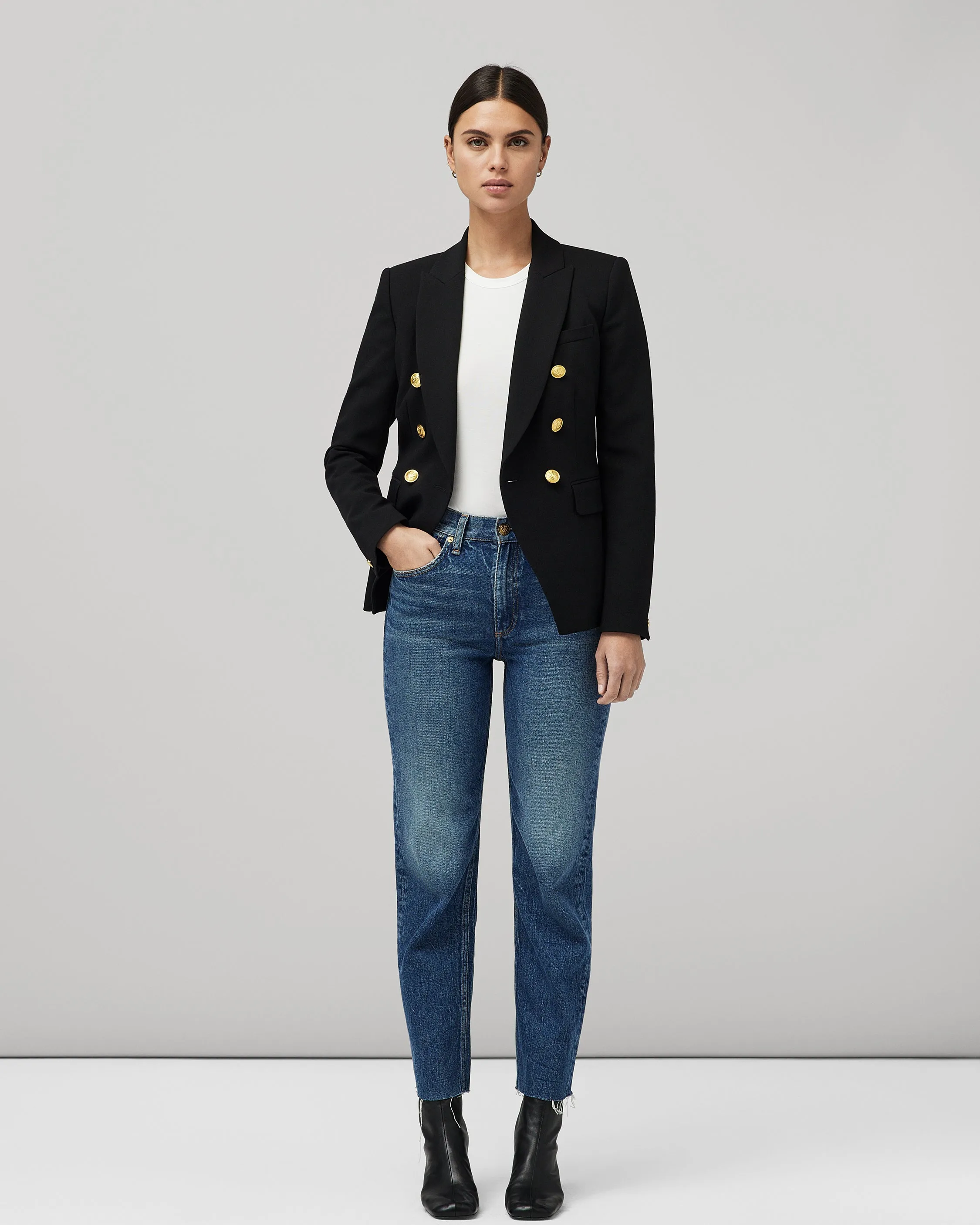 Harlow Mid-Rise Straight Jeans