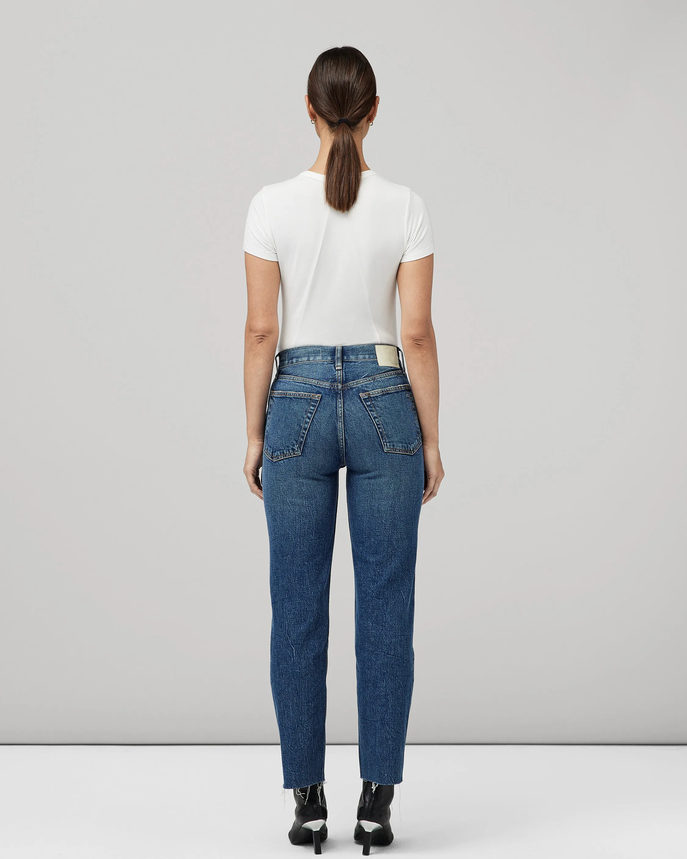 Harlow Mid-Rise Straight Jeans