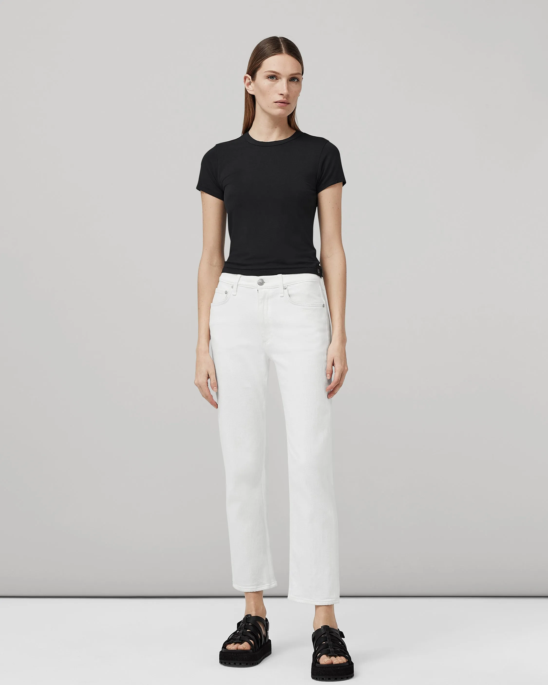 Harlow Mid-Rise Straight Jeans