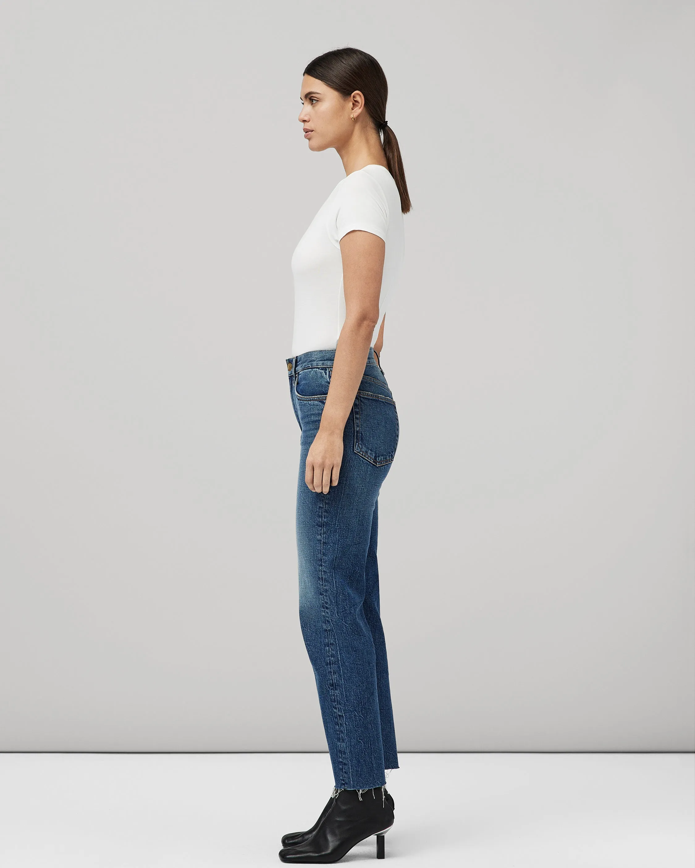 Harlow Mid-Rise Straight Jeans
