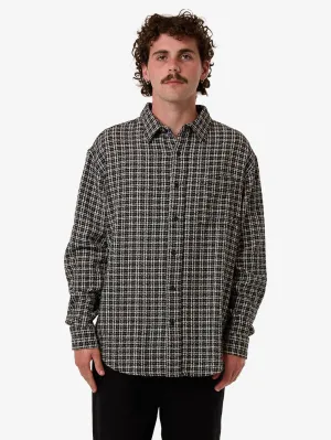 Hazed Long Sleeve Shirt - Black