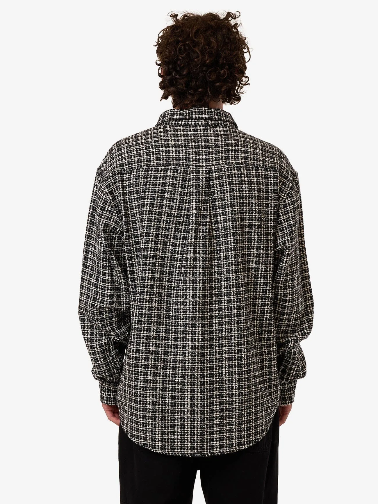 Hazed Long Sleeve Shirt - Black