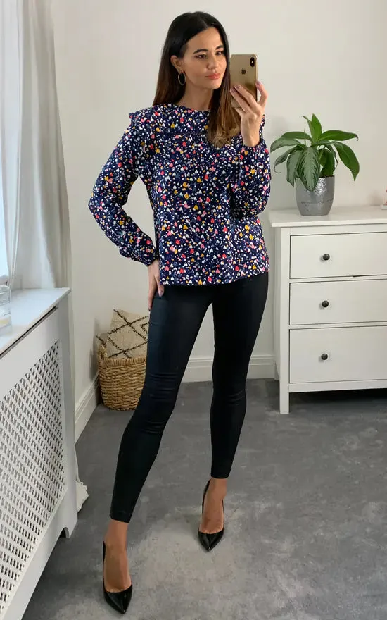 Heart Frill Blouse Colour Multi