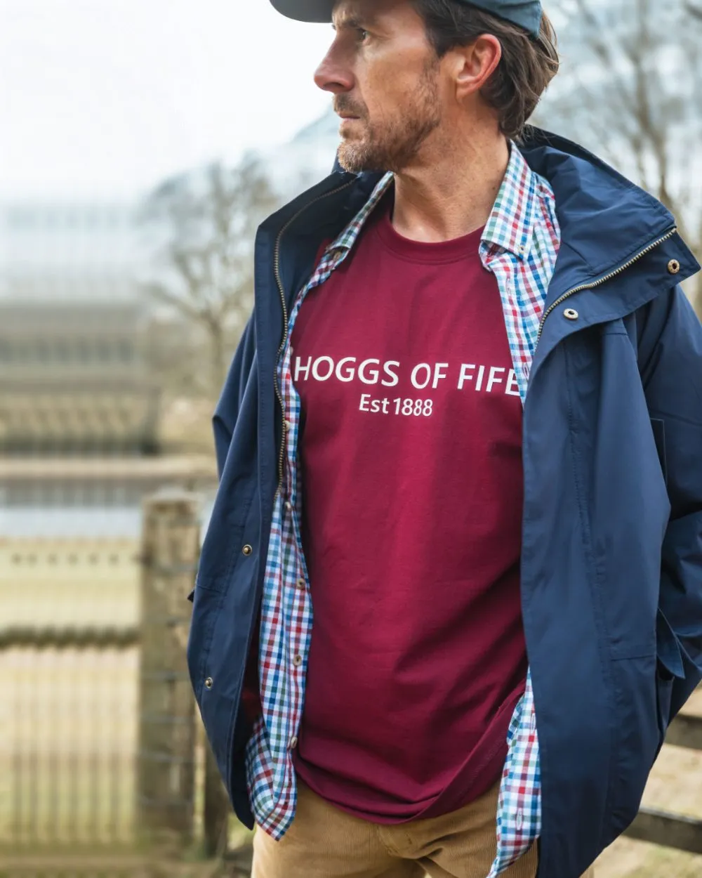 Hoggs of Fife Mens Canonbie Printed T-Shirt