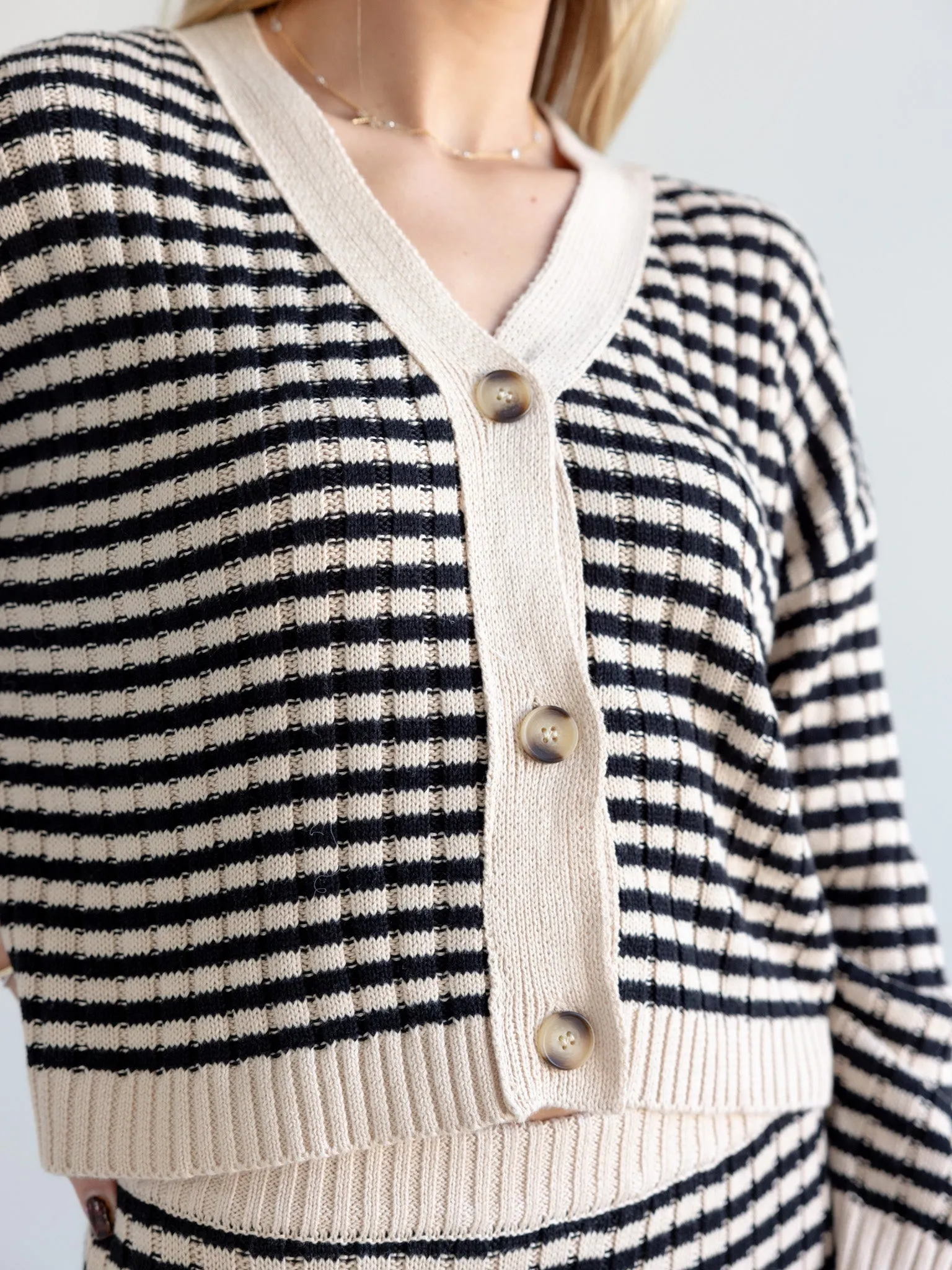 Iris Stripe Cardigan