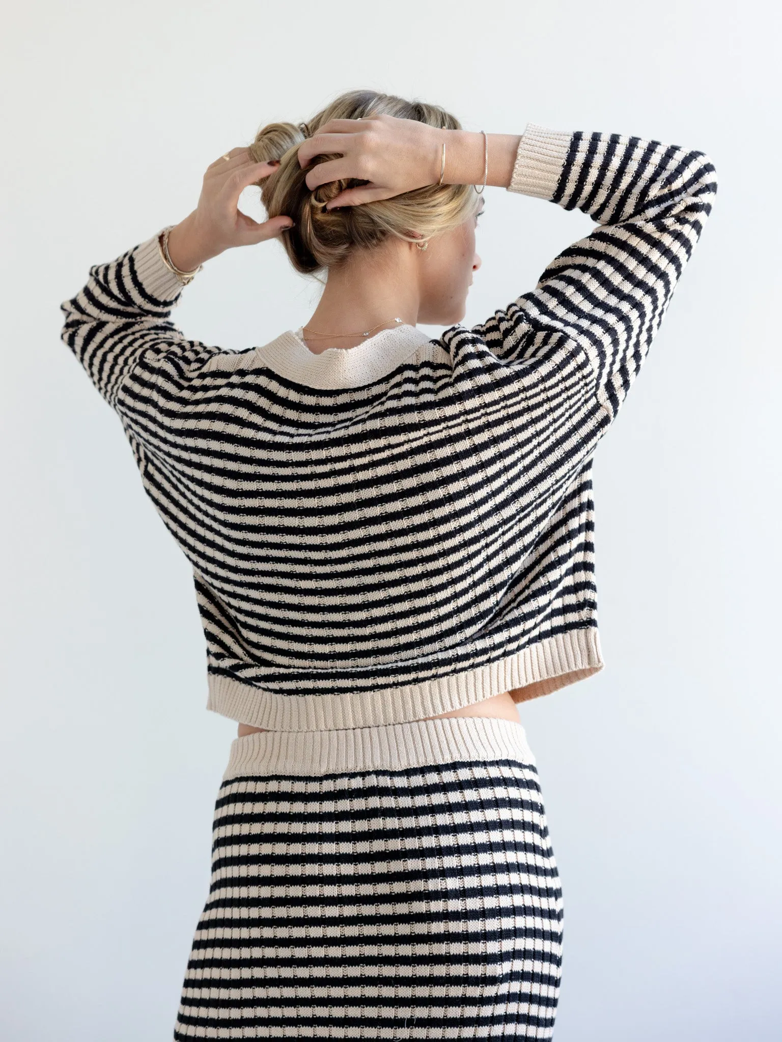 Iris Stripe Cardigan