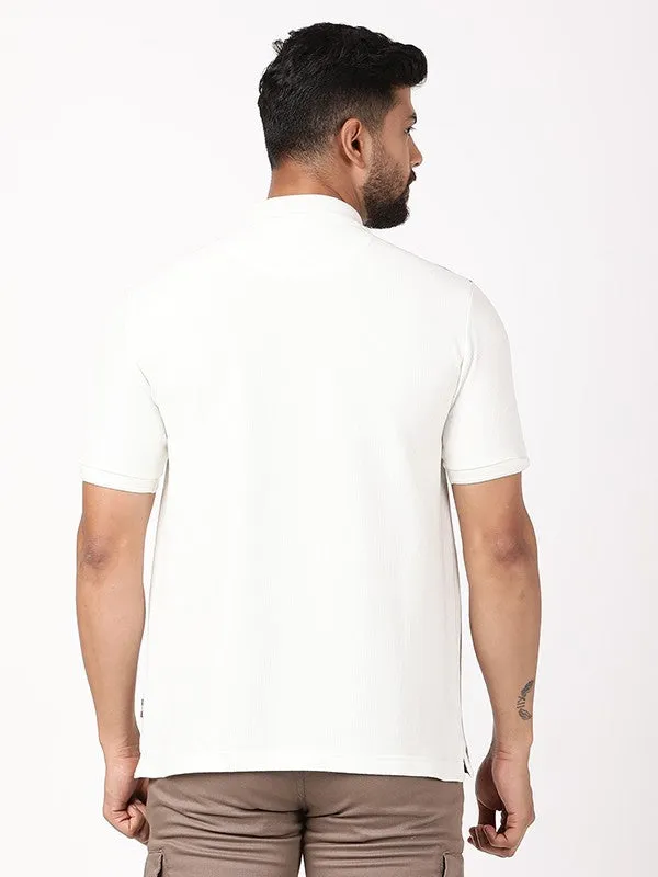 Men Striped Polo T-Shirt