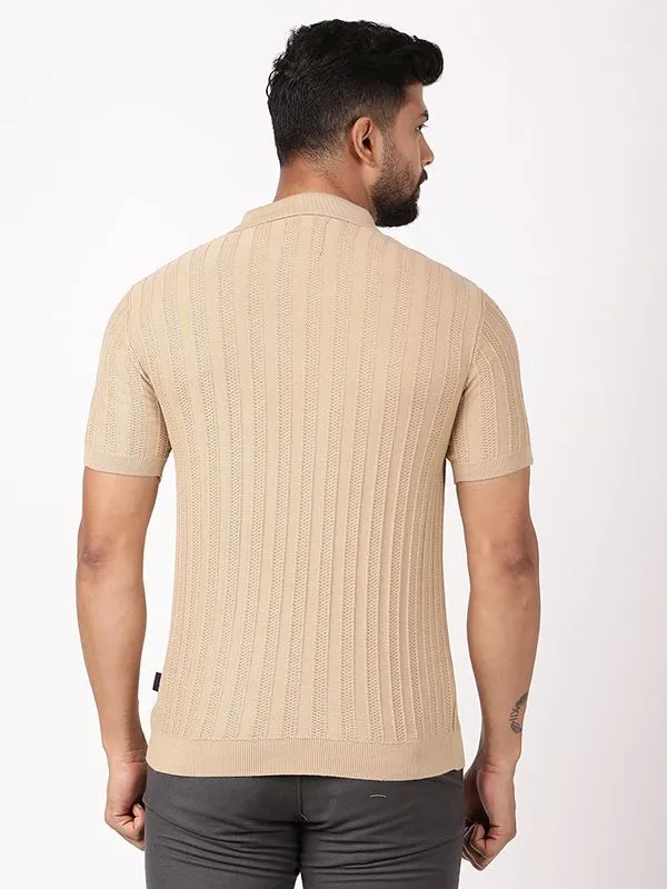 Men Striped Polo T-Shirt