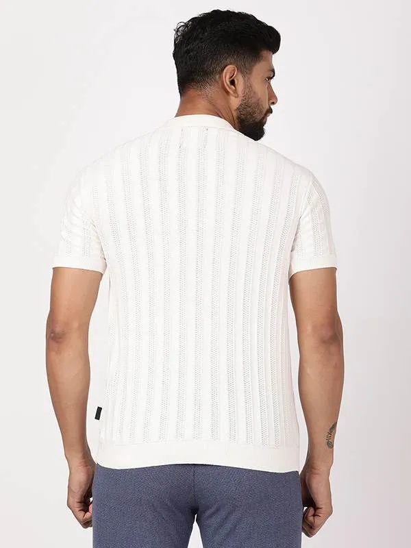 Men Striped Polo T-Shirt
