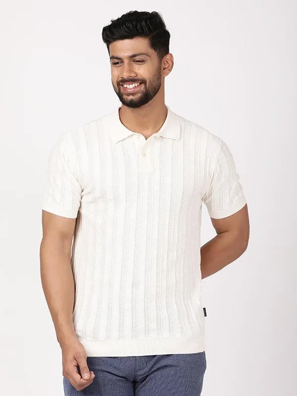 Men Striped Polo T-Shirt