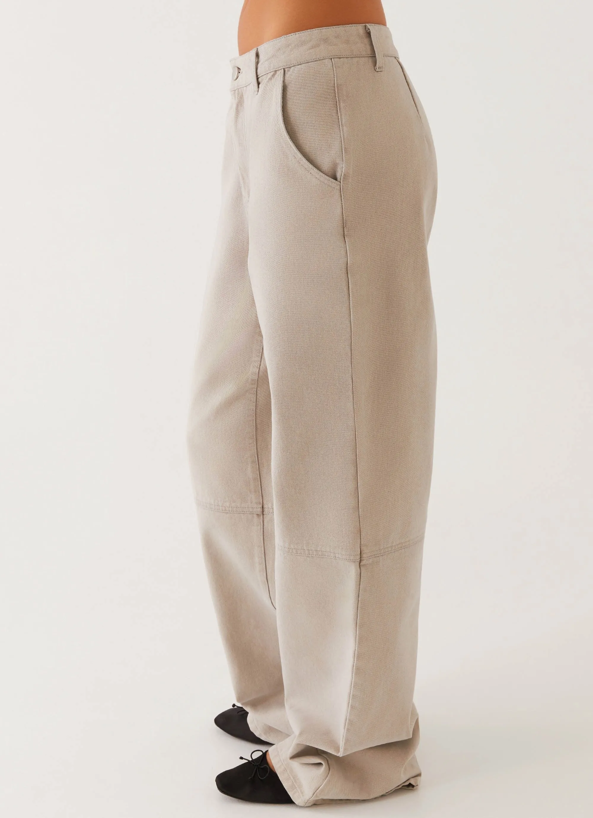 Milani Balloon Denim Jeans - Grey