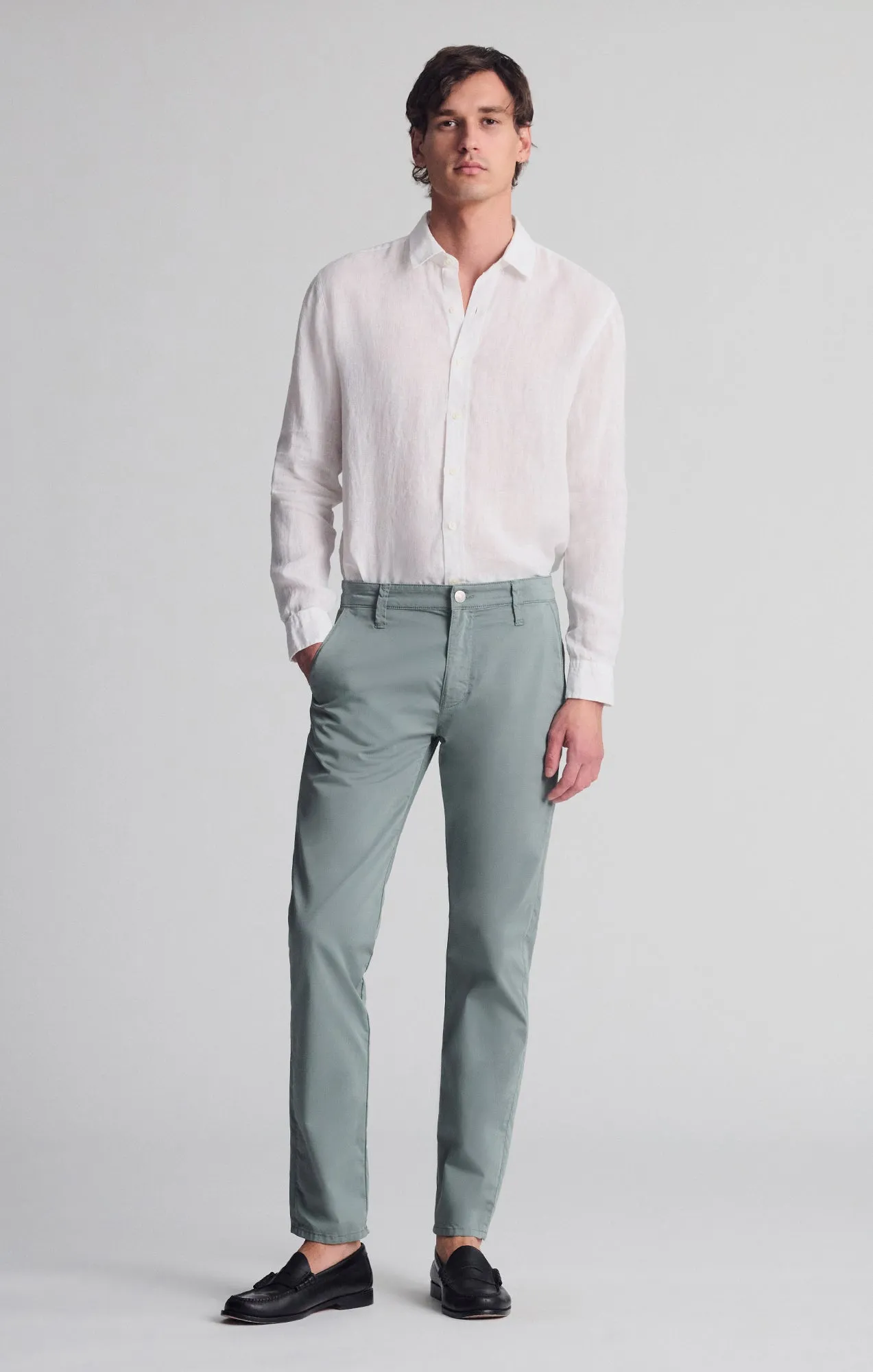 MILTON SLIM STRAIGHT CHINO IN CLOVER CITY SMART
