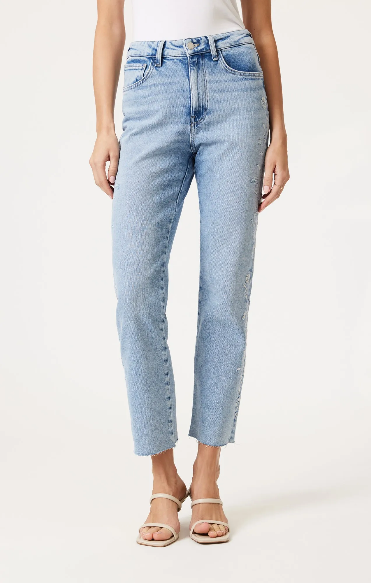 NEW YORK STRAIGHT LEG IN LIGHT BLUE BLOOM DENIM
