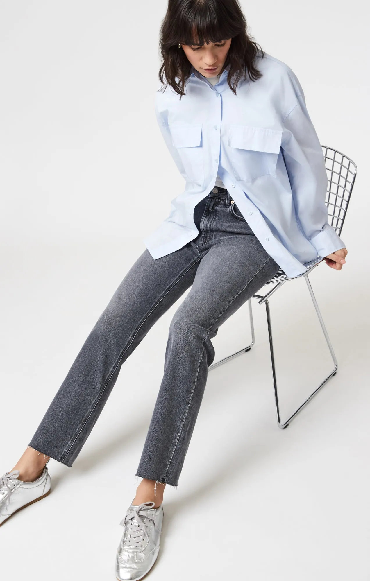 NEW YORK STRAIGHT LEG IN MID SMOKE CLASSIC BLUE