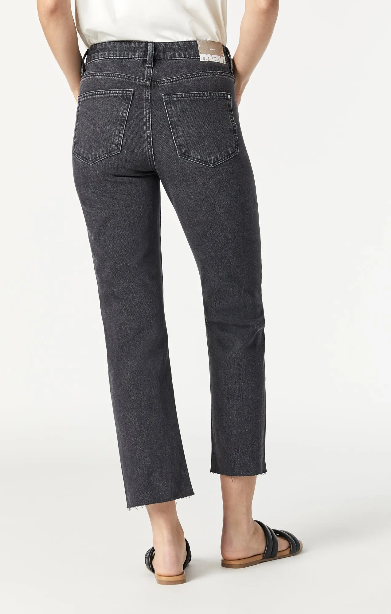NEW YORK STRAIGHT LEG IN SMOKE RIPPED DENIM