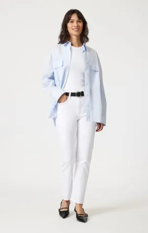 NEW YORK STRAIGHT LEG IN WHITE FLEX BLUE