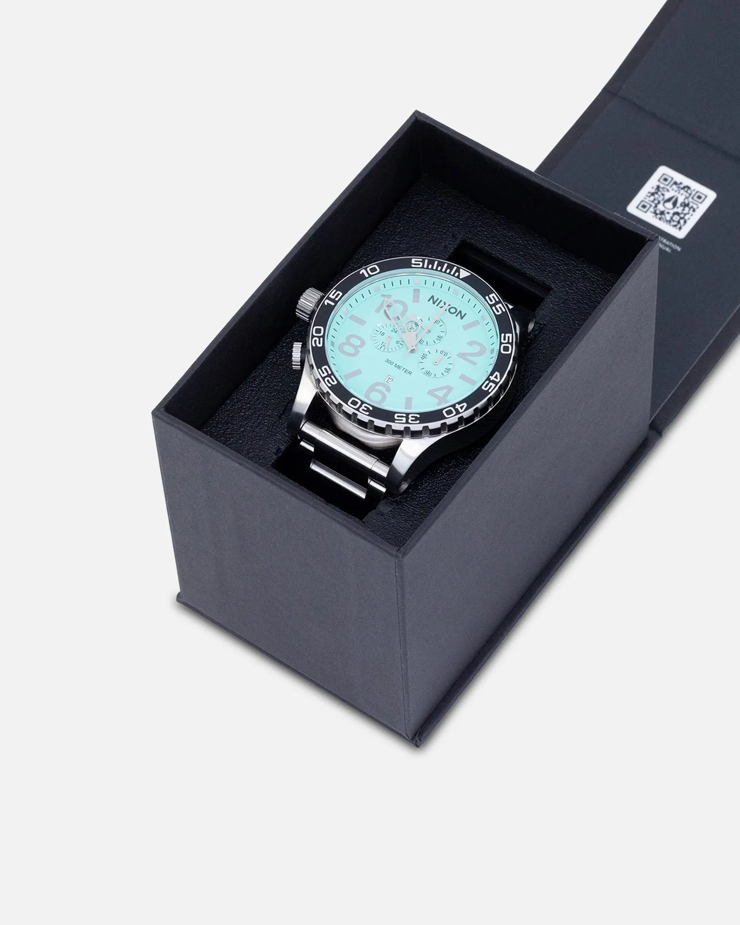 Nixon 51-30 Chrono Watch Silver/Turquoise