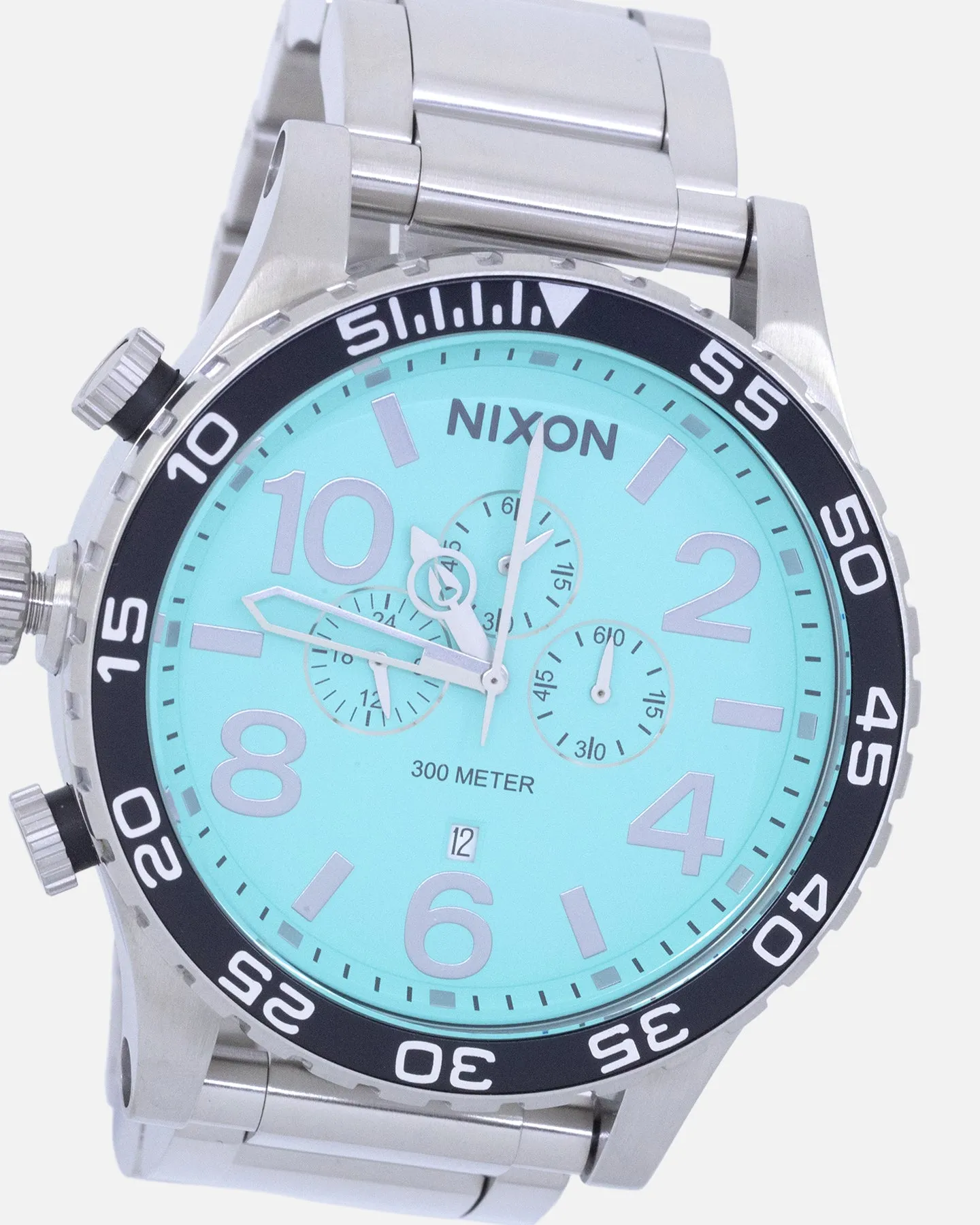 Nixon 51-30 Chrono Watch Silver/Turquoise