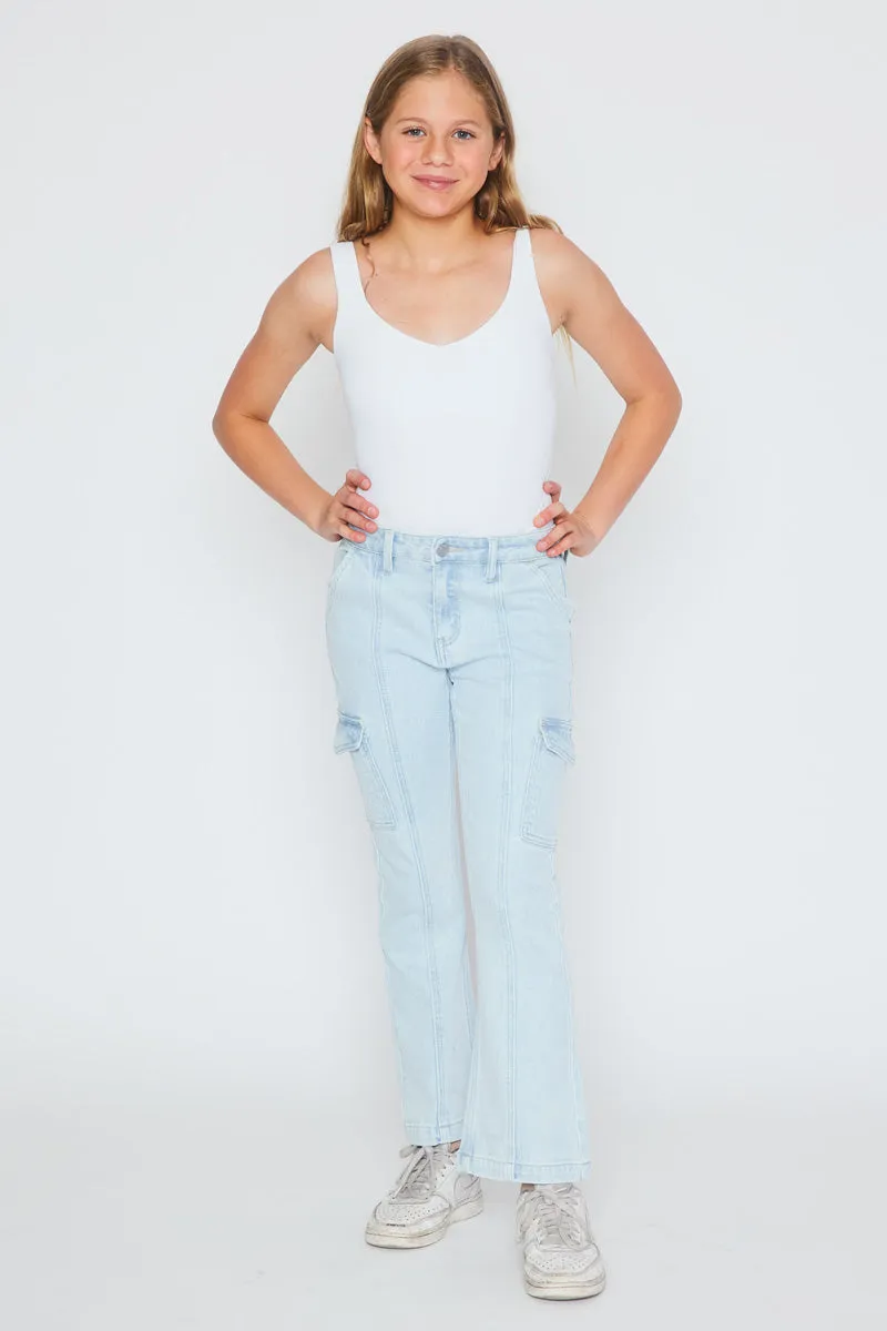Normani High Rise Kids Cargo Flare