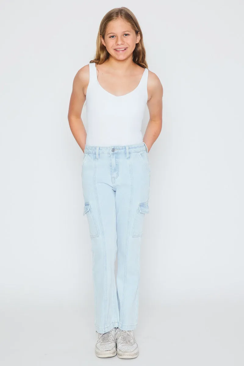 Normani High Rise Kids Cargo Flare