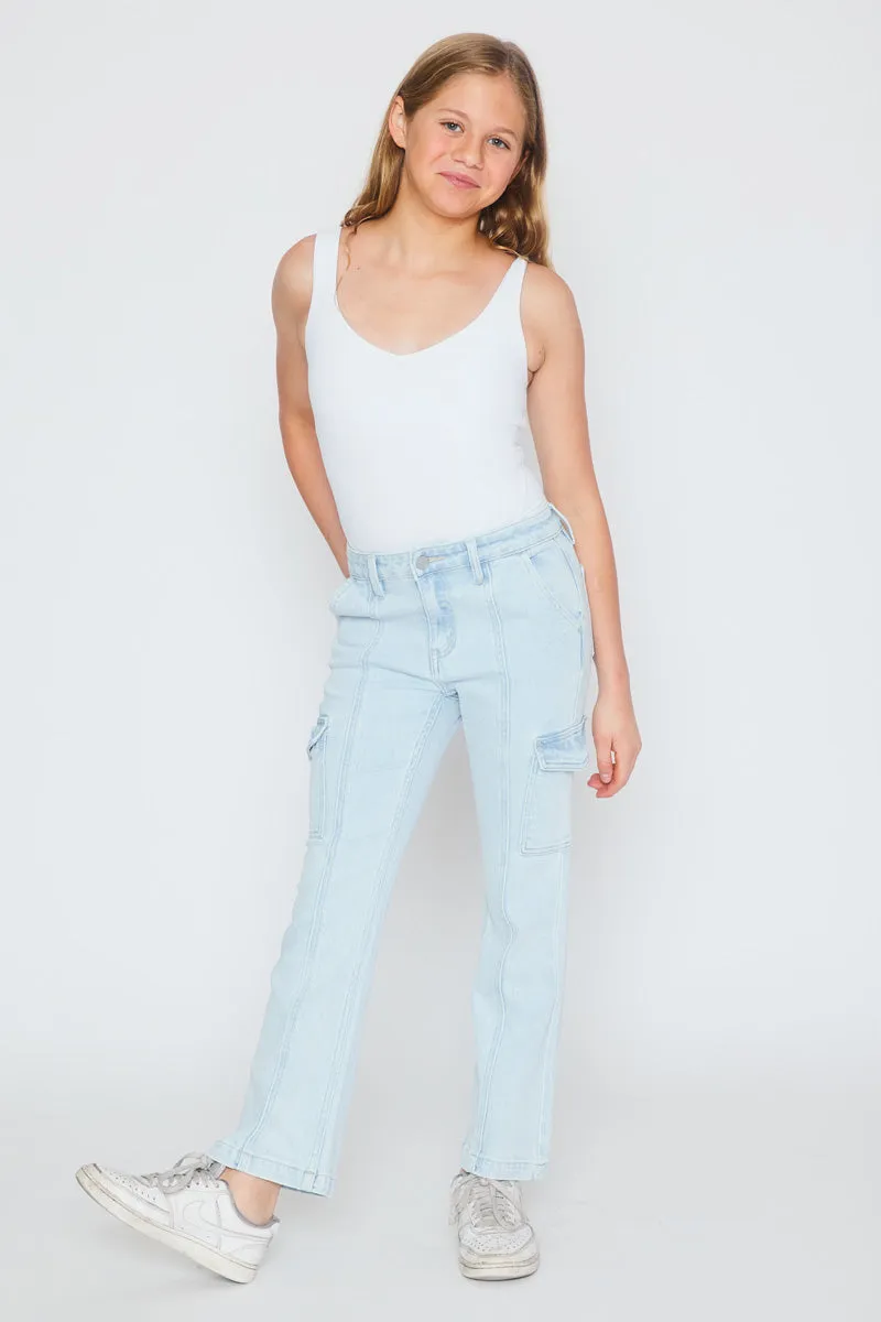 Normani High Rise Kids Cargo Flare