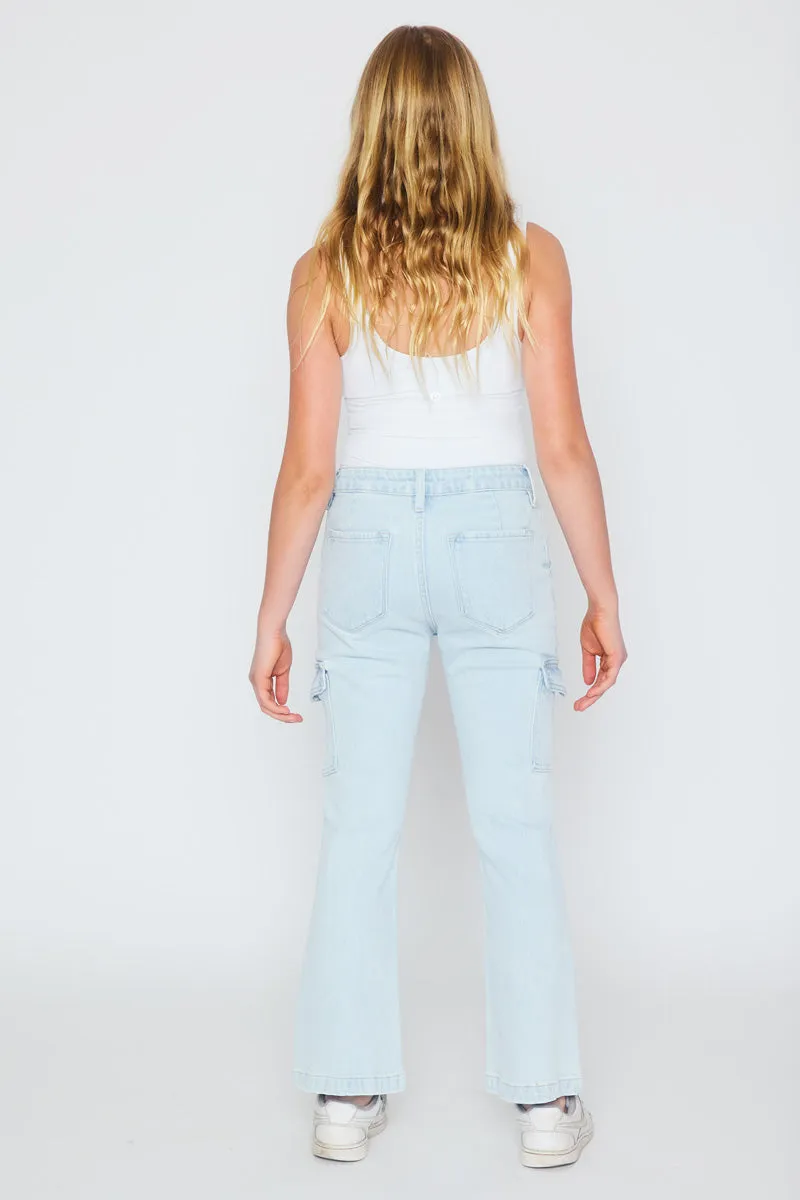 Normani High Rise Kids Cargo Flare