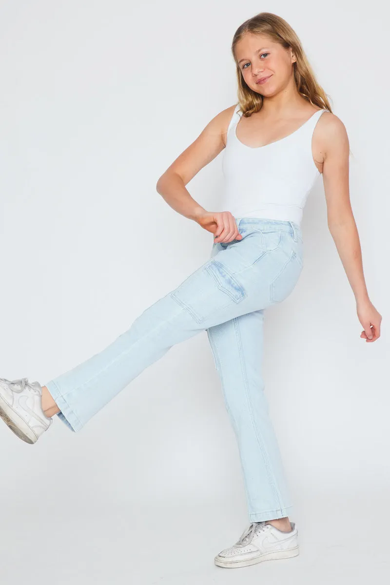 Normani High Rise Kids Cargo Flare