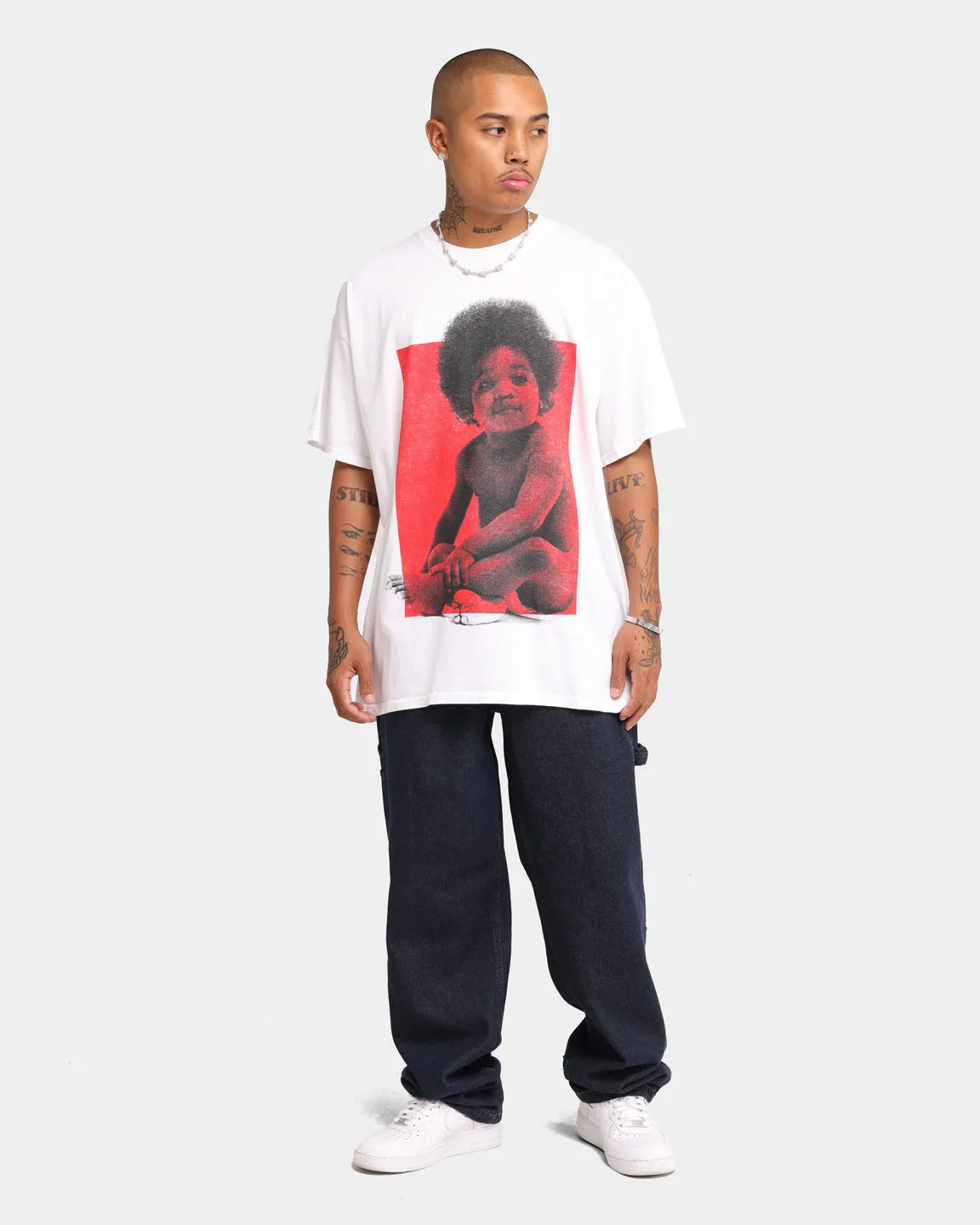 NOTORIOUS B.I.G Biggie Baby Vintage T-Shirt White