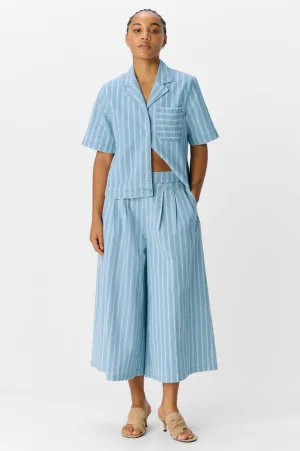 Object Elsie Wide Striped Culotte Jeans