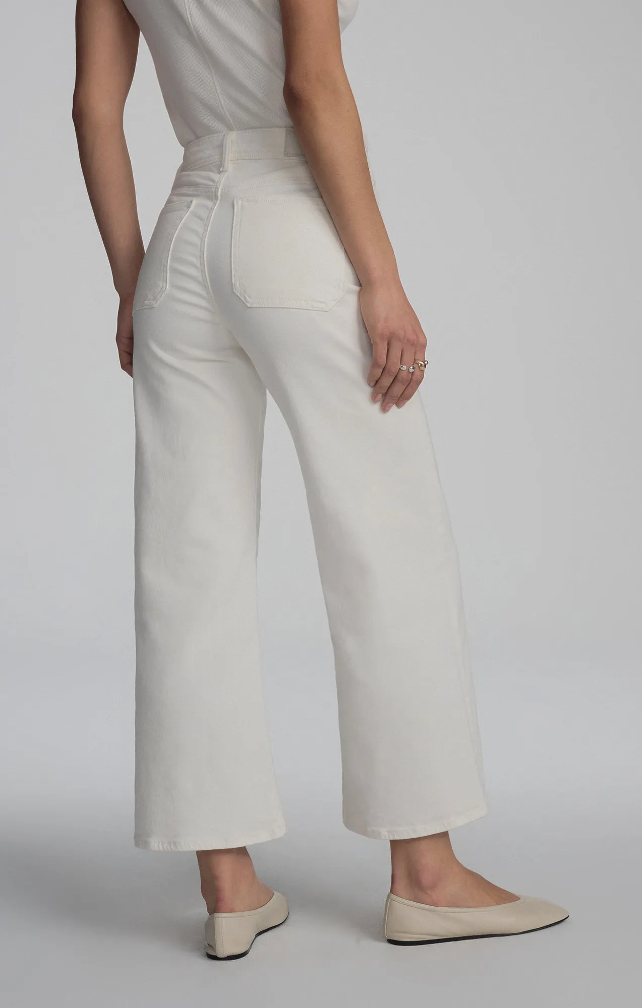 PALOMA MARINE WIDE LEG IN WHITE FLEX BLUE