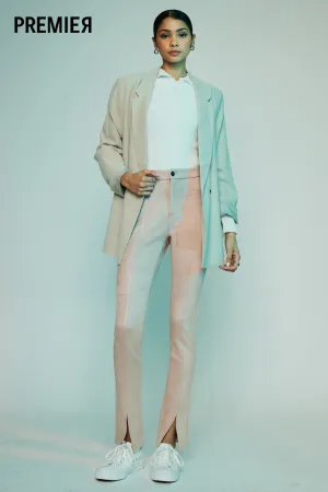 Peach Premier High Rise Slit Hem Skinny