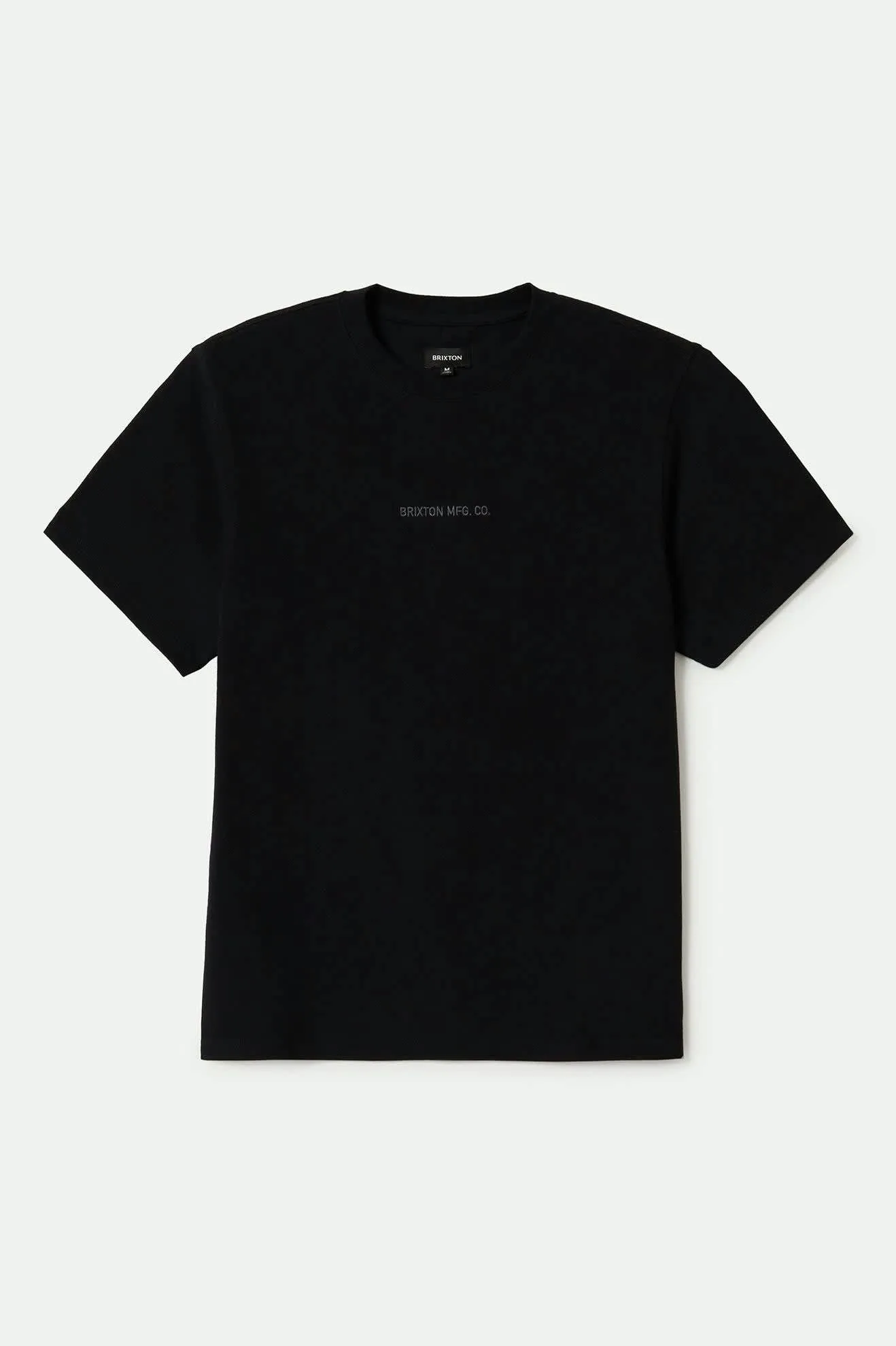 Quality Embroidered Heavyweight S/S Standard T-Shirt - Black Classic Wash