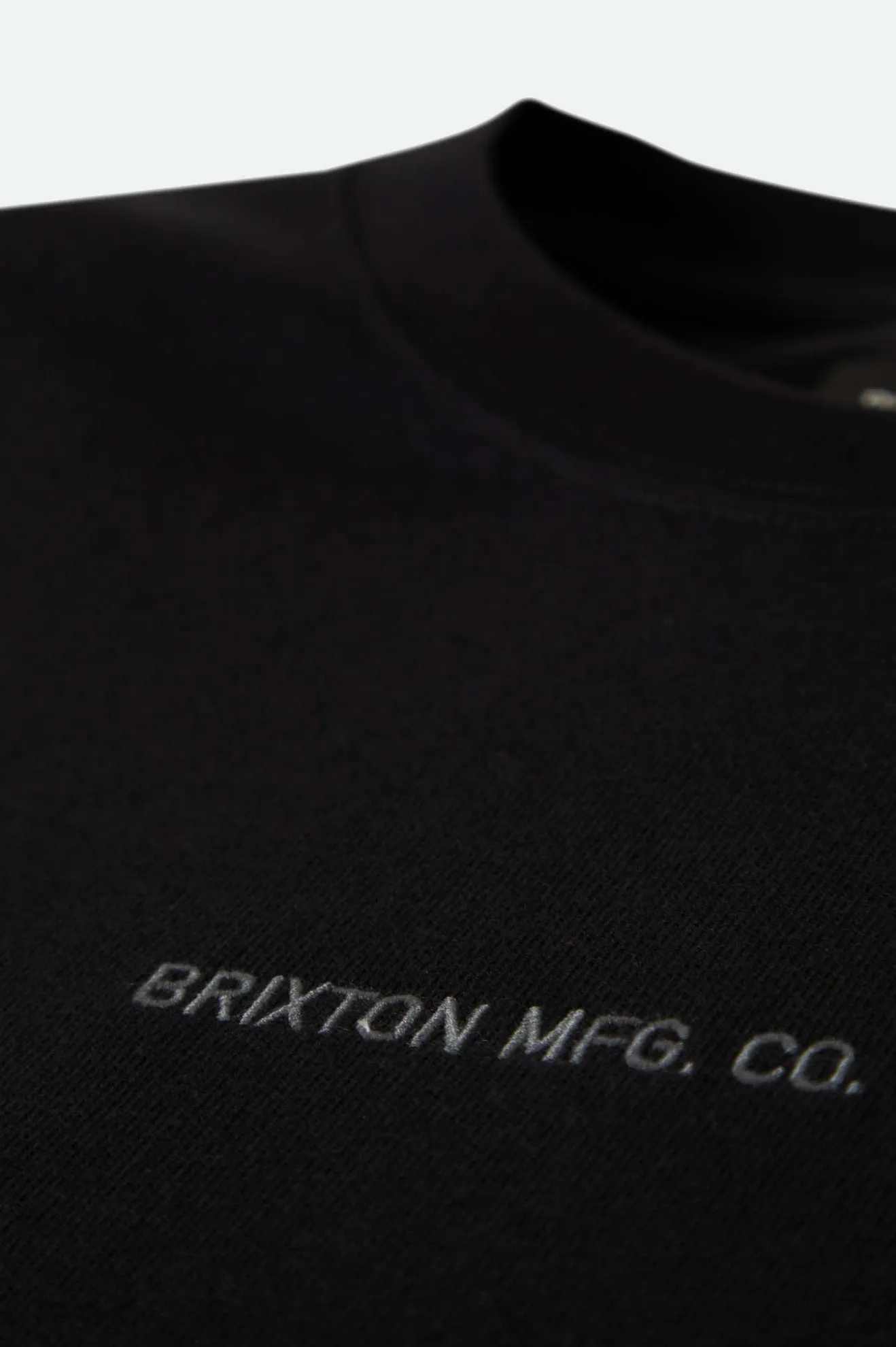 Quality Embroidered Heavyweight S/S Standard T-Shirt - Black Classic Wash