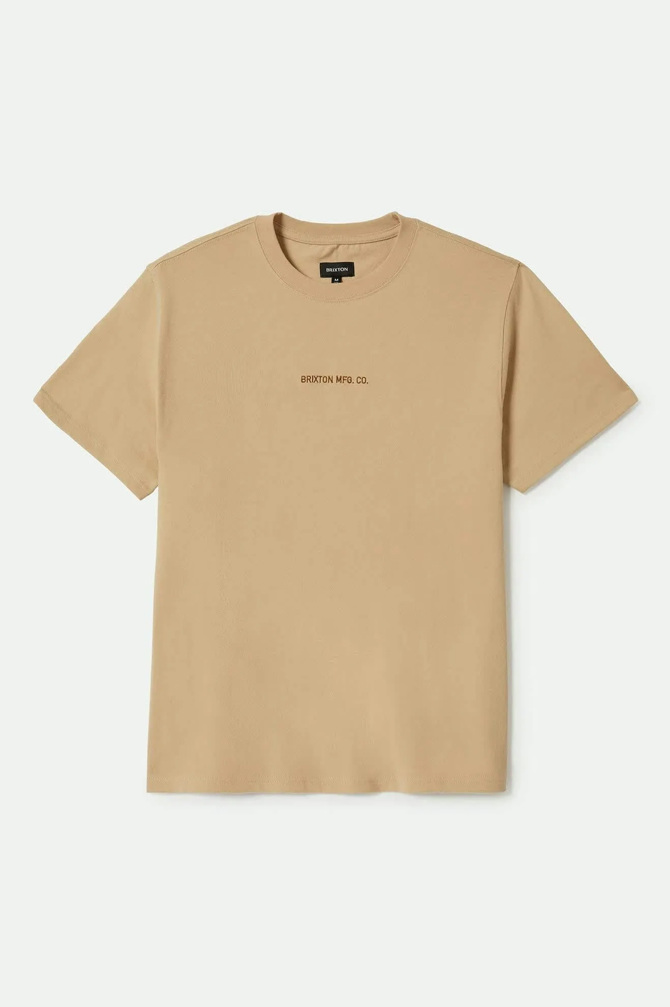 Quality Embroidered Heavyweight S/S Standard T-Shirt - Cream Classic Wash